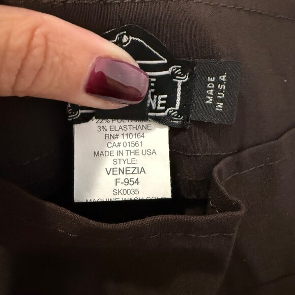 Avenue Montaigne Venzia Brown Pants Size 6 - Picture 5 of 8